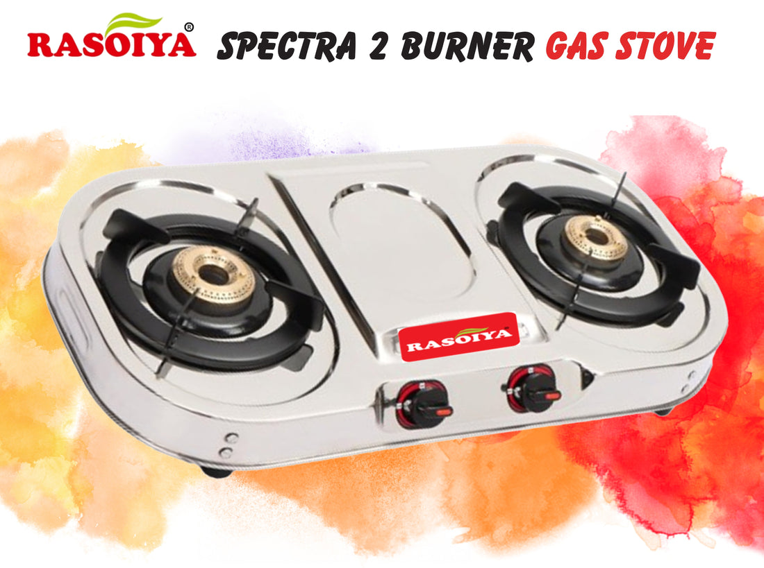 RASOIYA 2 BURNER SPECTRA STAINLESS LPG STOVE