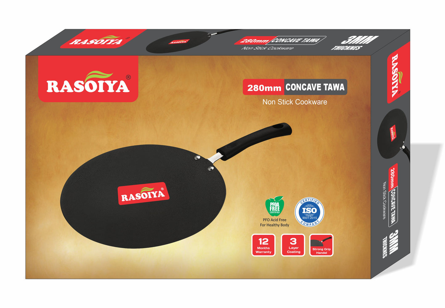 Rasoiya Concave Non-Stick Tawa (28 cm)