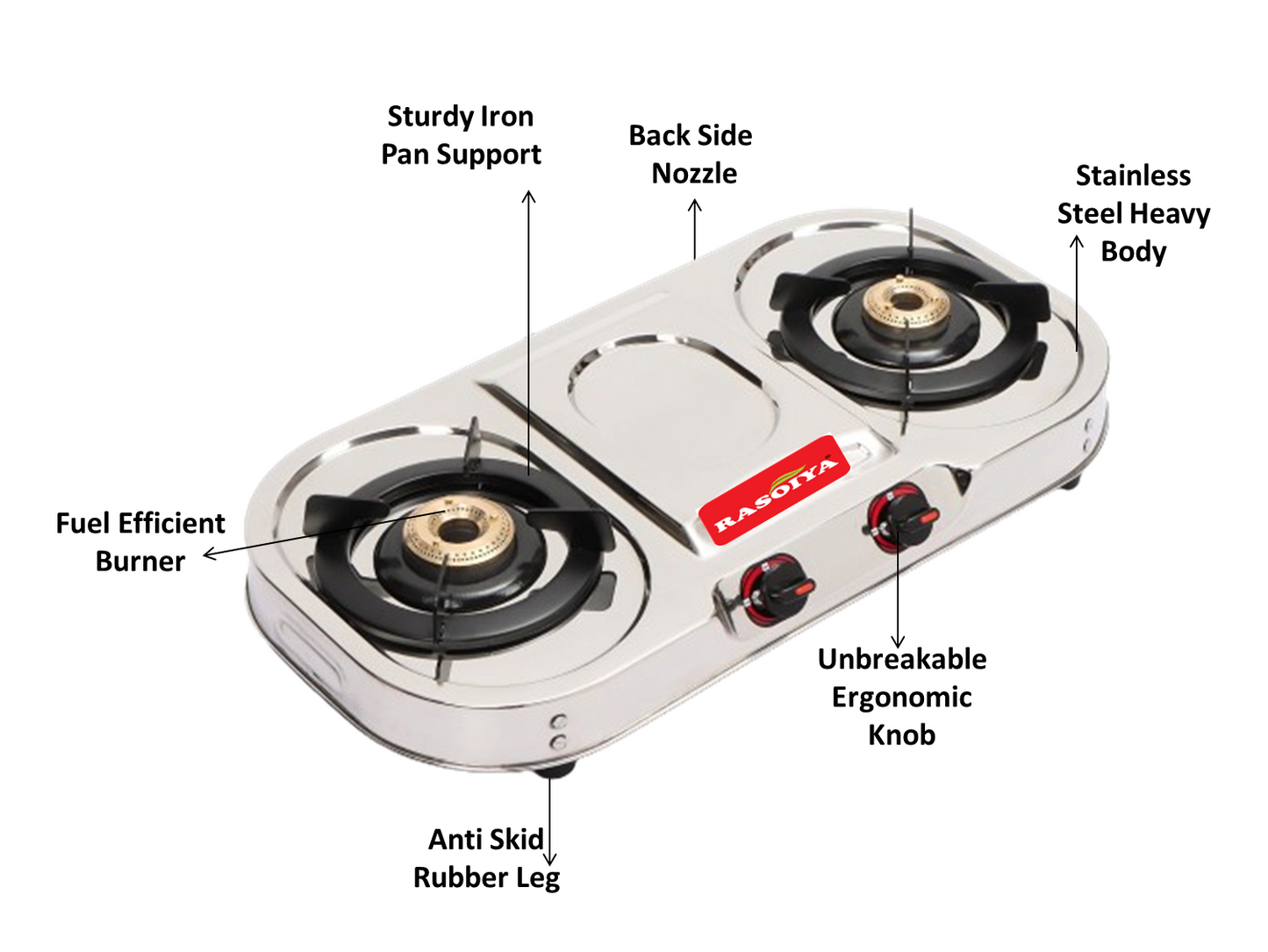 Rasoiya Smart Spectra Stainless Steel Gas Stove