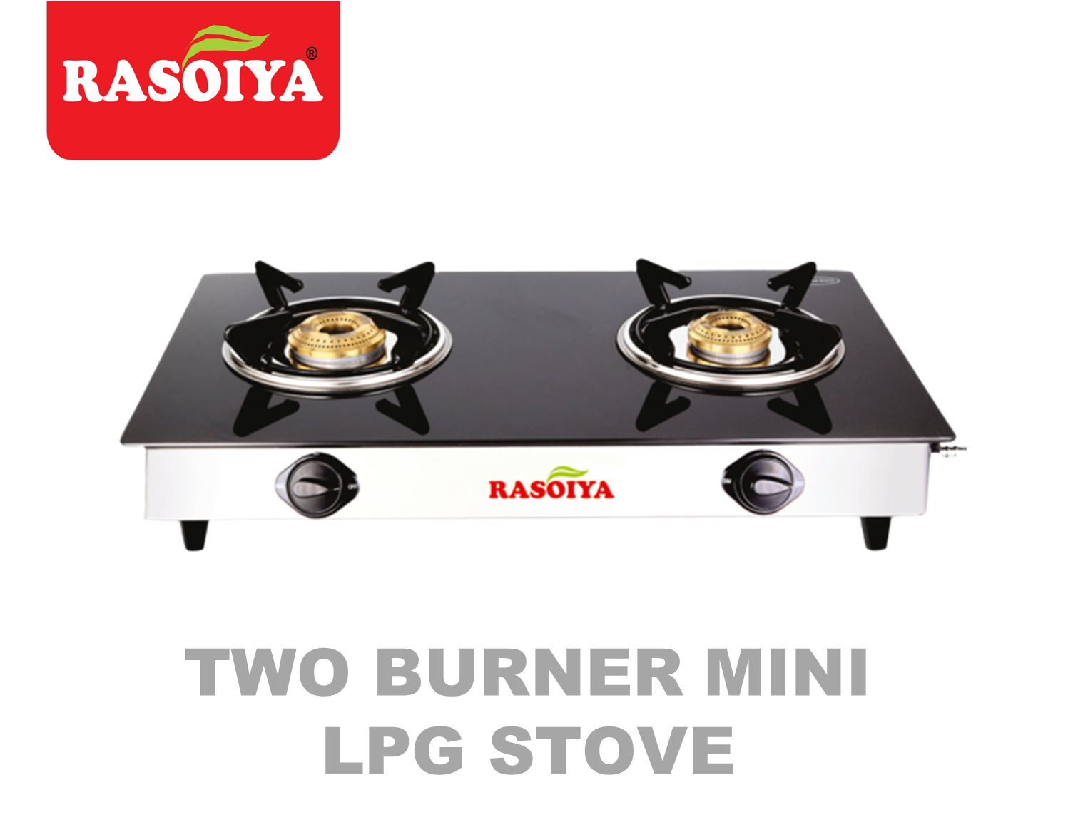 RASOIYA 2 BURNER MINI GLASS TOP STOVE