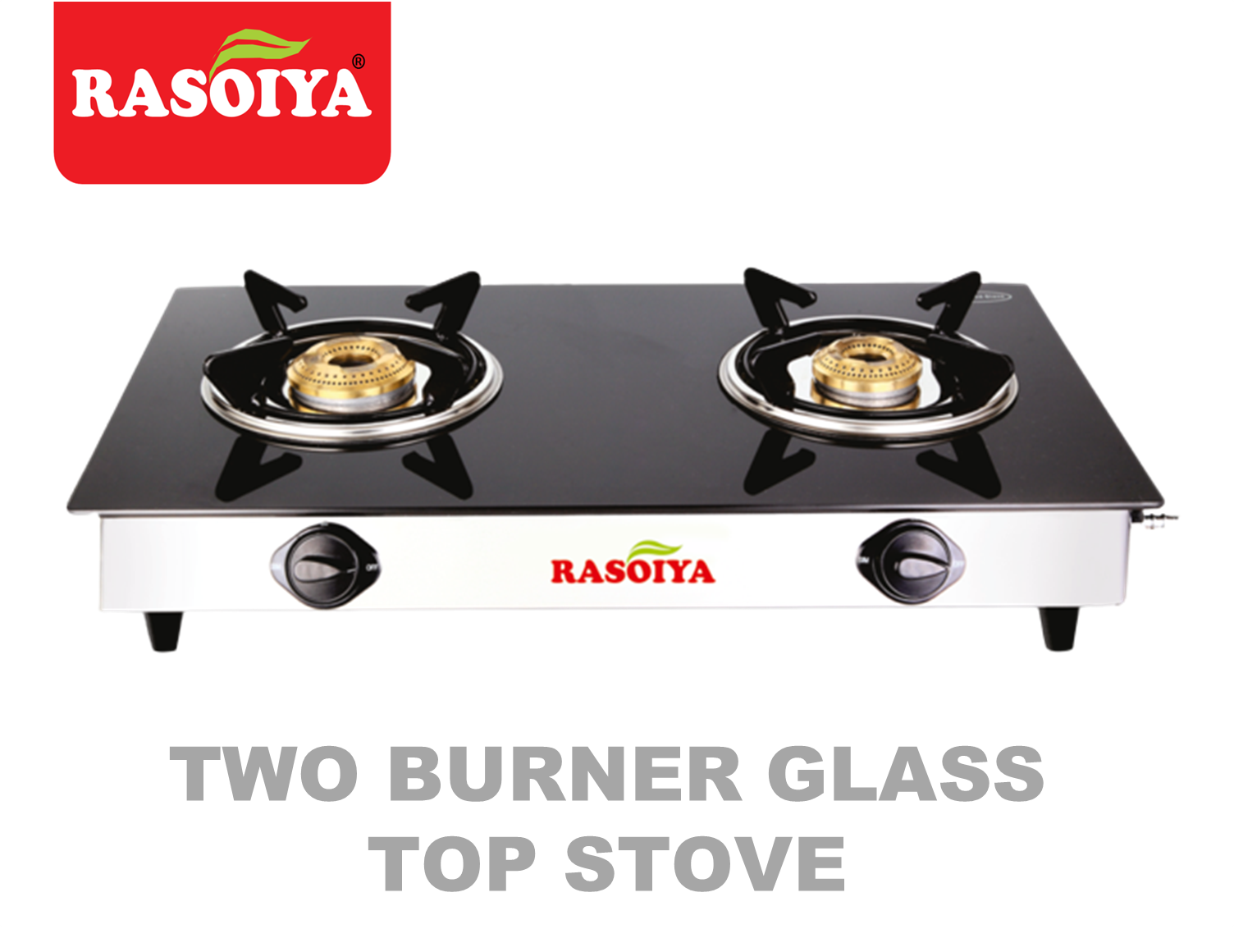 RASOIYA 2 BURNER GLASS TOP STOVE